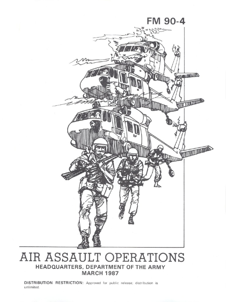 Army fm90 4 Air Assault Operations PDF Air Assault Military