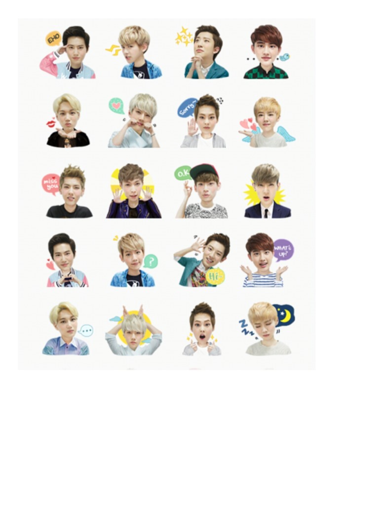 EXO Greeting Stickers | PDF