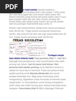 Fahami Kitaran Haid Wanita Pdf