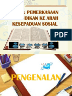 Bab 8 - PEMERKASAAN PENDIDKAN KE ARAH KESEPADUAN SOSIAL