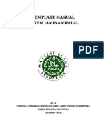 Download TEMPLATE MANUAL SISTEM JAMINAN HALAL by Joey Guit SN251424324 doc pdf