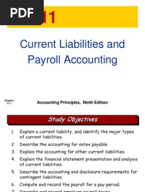 Ch11 Current Liabilities And Payroll Accounting Payroll Payroll Tax