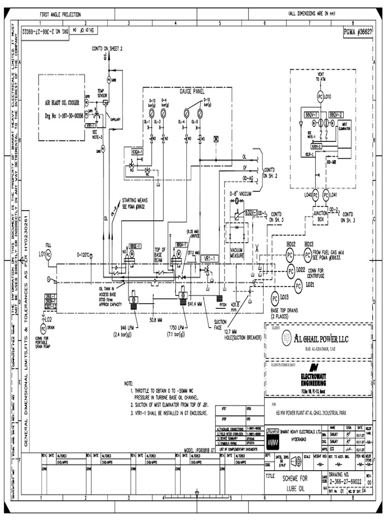 Lube Oil Gas Turbine system in pdf Energy Technology Energy Production