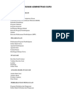 Susunan Administrasi Guru PDF