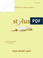 Stylus - 14 - Amor, Desejo e Gozo