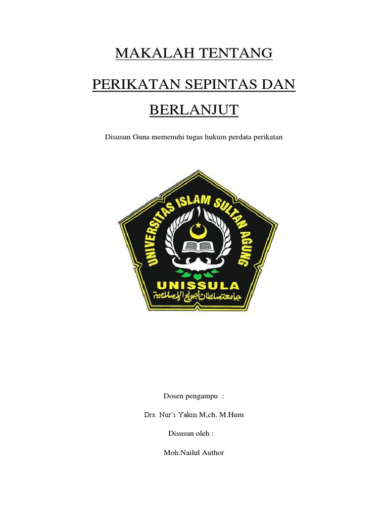 Hukum Perikatan