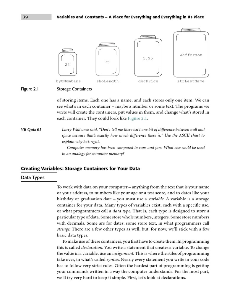 Understanding Variables and Data Types | PDF