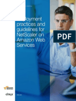 Deployment Practices and Guidelines for Netscaler Amazon Web Services