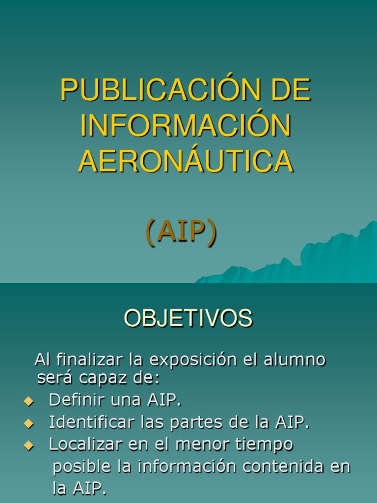 Guía sobre la Publicación AIP en Aviación | PDF | Aeropuerto | Aeronáutica