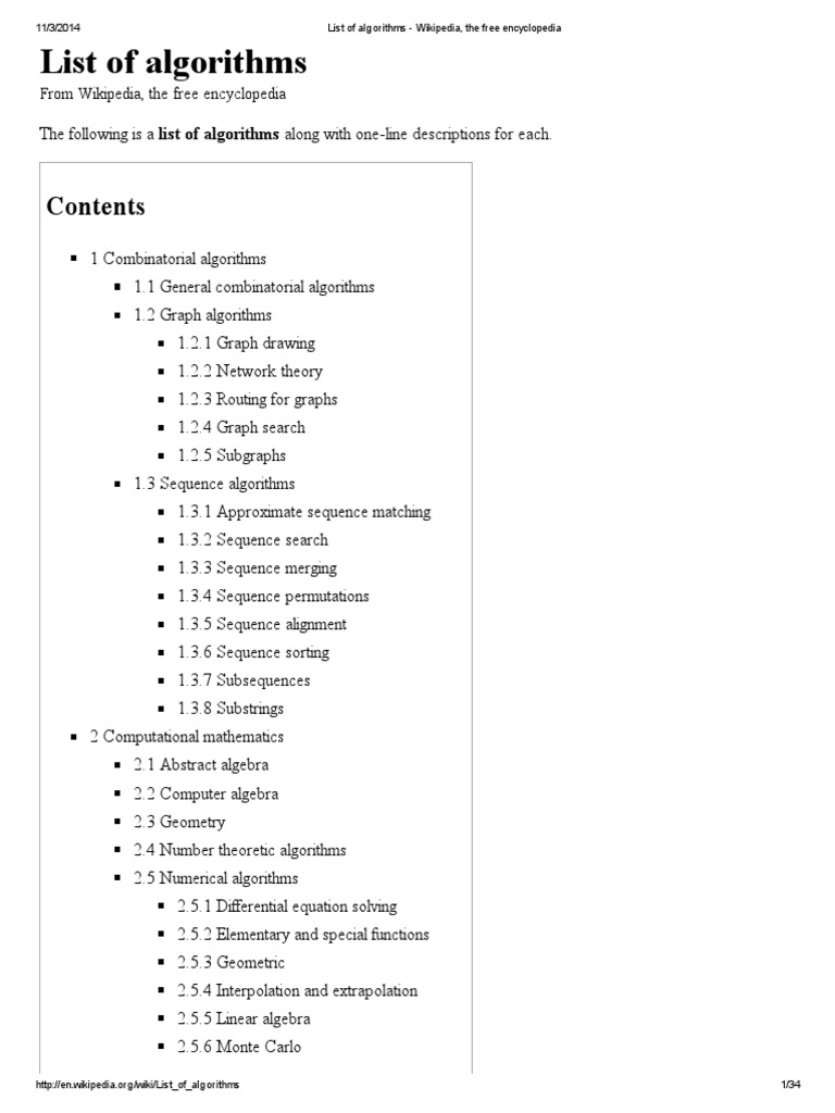 List of Algorithms - Wikipedia, The Free Encyclopedia | Cluster ...