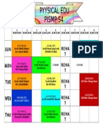 Timetable Semester 4