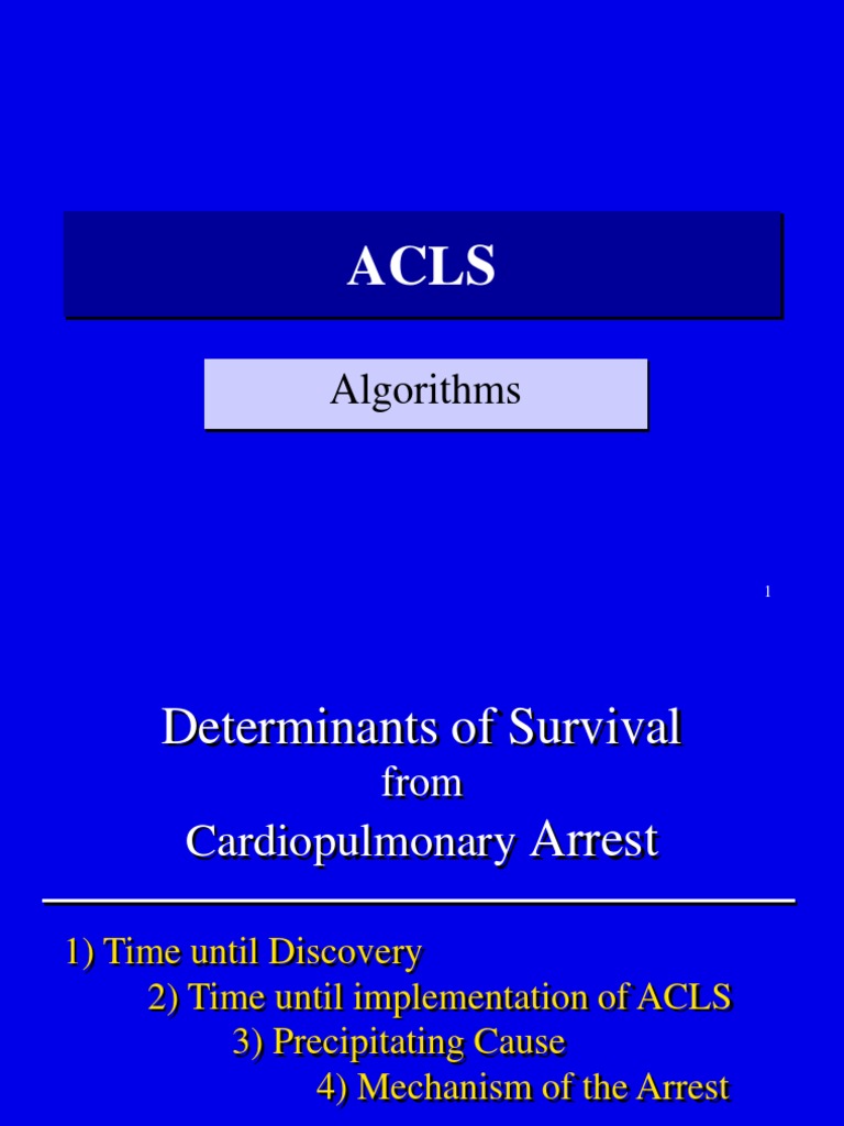 ACLS Algorithm | PDF | Self-Improvement | Wellness