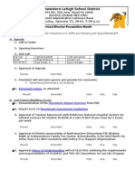 Agenda 1-13-10