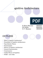 Cognitive Architecture Blueprint Models Human Cognition