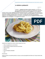 Blog.giallozafferano.it-spaghetti Alla Chitarra Robiola e Pistacchi