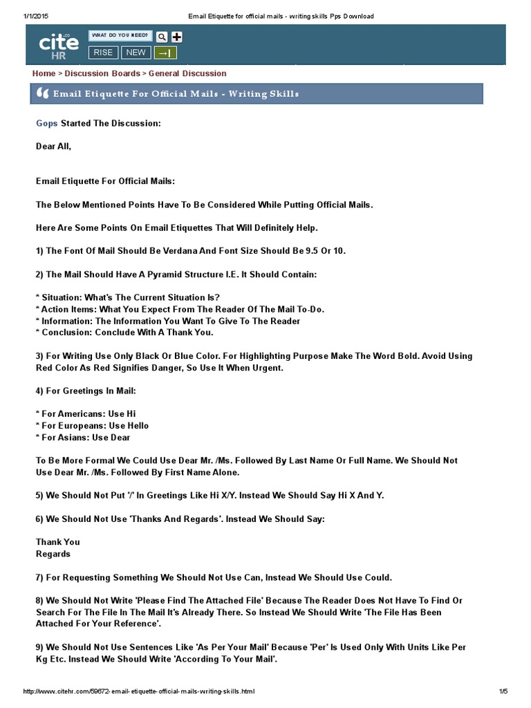 Email etiquette 2020 image