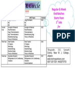 Prepare From First Year?????: Regular & Week End Batches Starts From 1 July Fe, Se, Te, Be