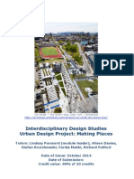 urban design project coursework brief 2014