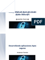 Developing Secure Apex Applications - Spanish Version - Anderson Ferreira