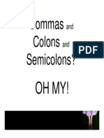 Commas Colons Semicolons