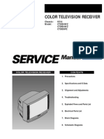 Color Television Receiver: Chassis: K51A Model: CT25D4WZ CT29D4WZ CT30D6PZ