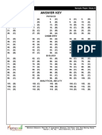 Class X Medical Answer Key