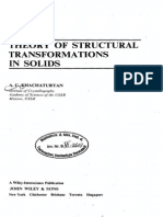 Theory of Structural Transformations in Solids: A. G.Rkhachaturyan