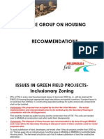 Core Group On Housing Recommendations