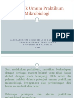 Petunjuk Umum Praktikum Mikrobiologi