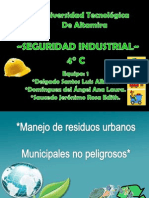 Manejo de Residuos Urbanos Municipales No Peligrosos. 4C Equipo 1. Saucedo, Domínguez, Delgado.