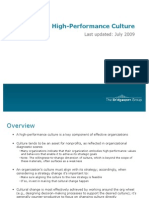 Building A High Performance Culture