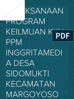 Pelaksanaan Program Keilmuan KKN PPM Inggritamedia Desa Sidomukti Kecamatan Margoyoso Pati