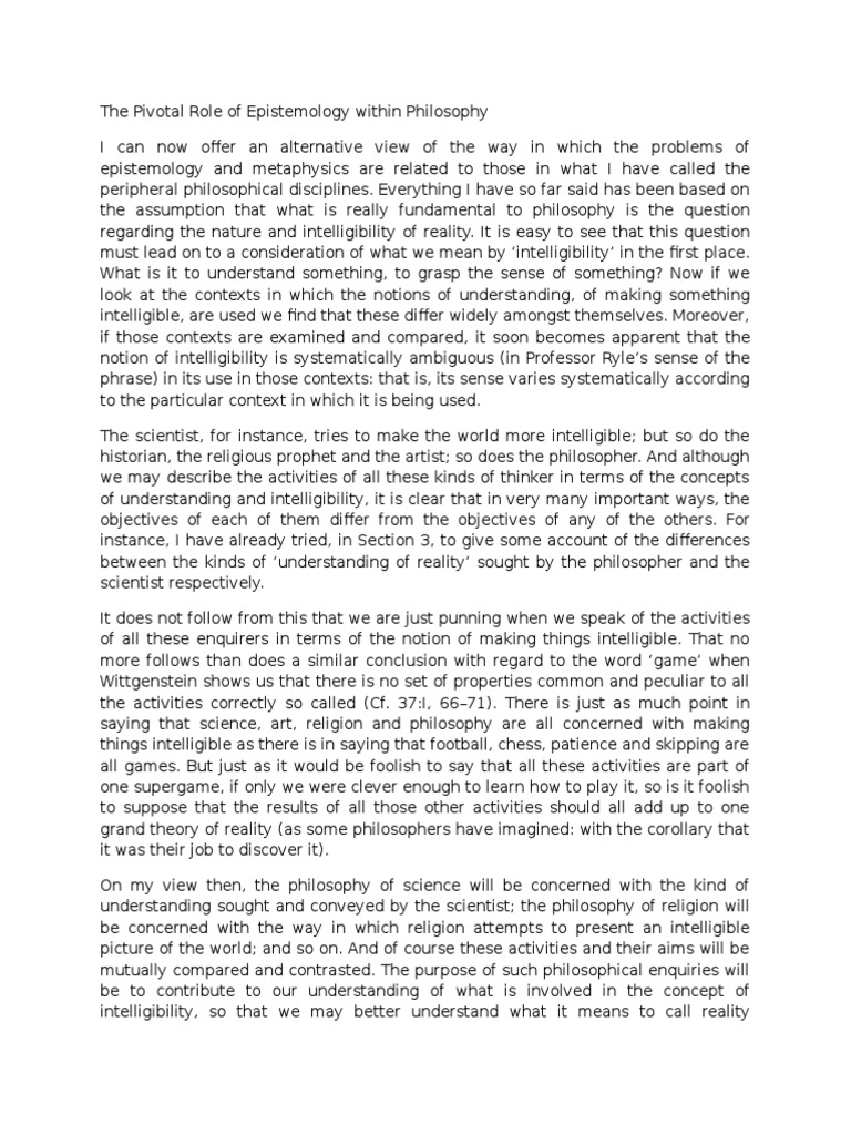 Epistemology thesis examples picture