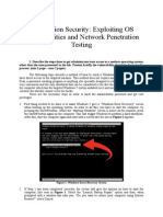 OS and Network Penetration Testing