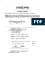 Seismic Design of Continuous Beam Interior Span