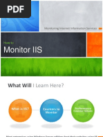 Monitor IIS: How To