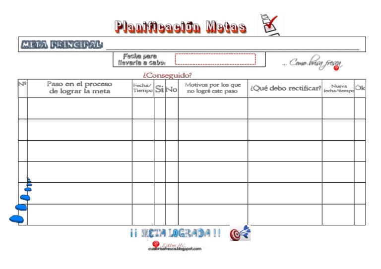 Planificador de Metas | PDF