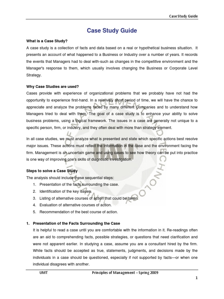 case study guide pdf