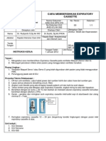 MEMBERSIHKAN EXPIRATORY CASSETTE