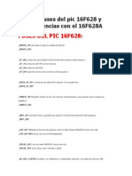 Los Fuses Del Pic 16F628 y Diferencias Con El 16F628A