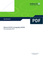 IGCSE2009 Geography (4GE0) Specification