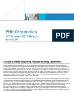 PHH - Third Quarter 2014 Supplemental Schedules