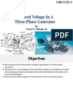 Induced Voltage in A Three Phase Generator V
