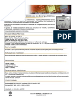 Medidor elétrico classe B com mostrador de kWh