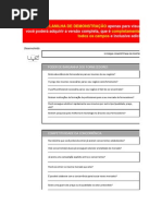 Planilha de 5 Forças Competitivas de Porter - Demo
