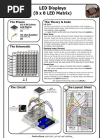 Arduino Led Display (8 X 8 Led Matrix) - Guide