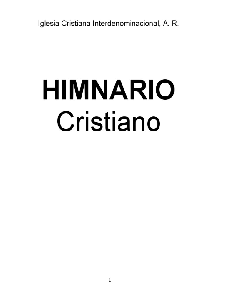 Himnario de la Iglesia Cristiana ICIAR | PDF | Cristo (título) | Oración
