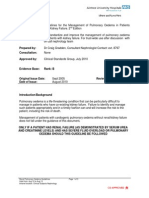 Clinical Guideline For Fluid Overload Pulmonary Oedema