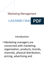 Marketing Management: Lakshmi Challa