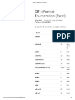 Números de Formato en Excel (XlFileFormat Enumeration)